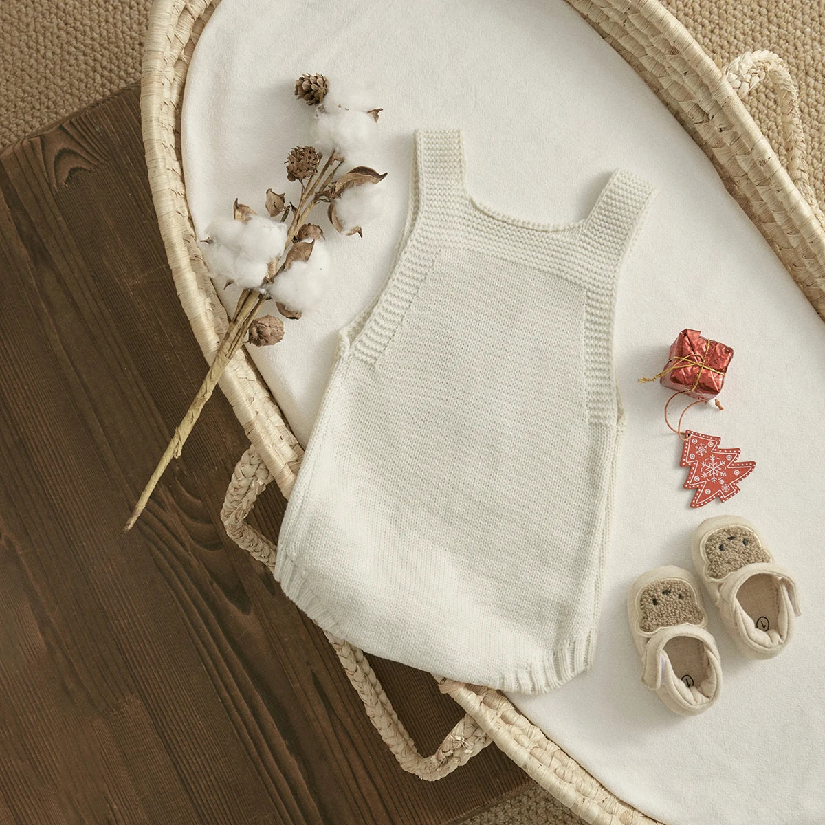 Barboteuse en tricot pour bébé garçon et fille