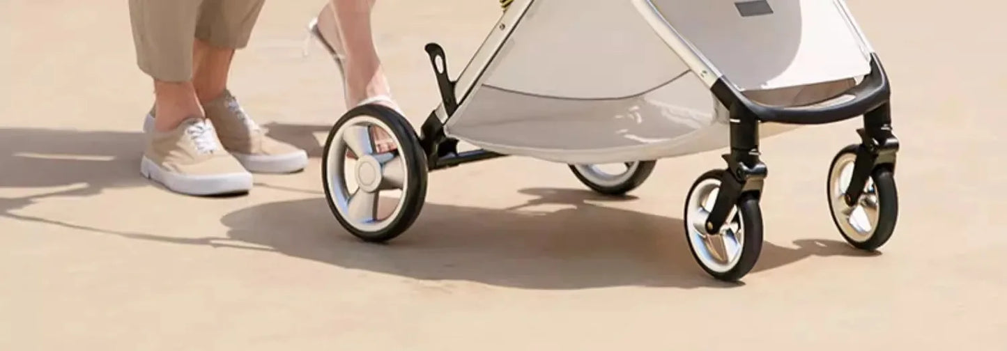 Poussette de luxe portable pour bébé