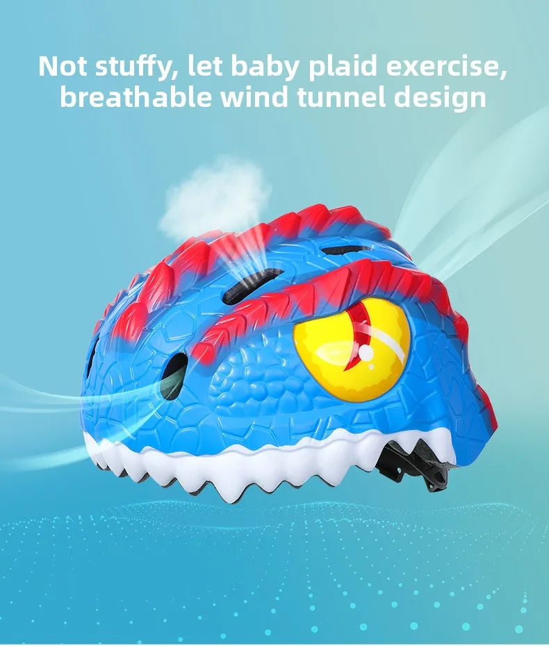 Casque vélo en forme de dinosaure pour enfants