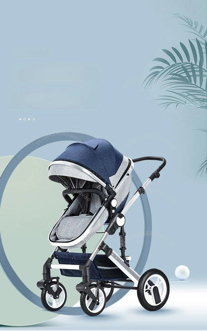 Poussette 3-en-1 moderne pour bébé