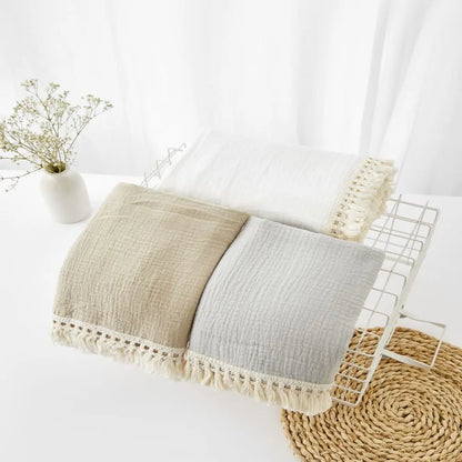 Couverture d’emmaillotage en mousseline de coton pour bébé