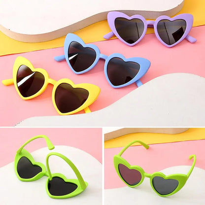 Lunettes de soleil polarisées en forme de cœur pour enfants
