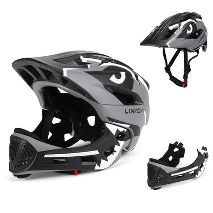 Casque vélo intégral détachable pour enfants VTT BMX