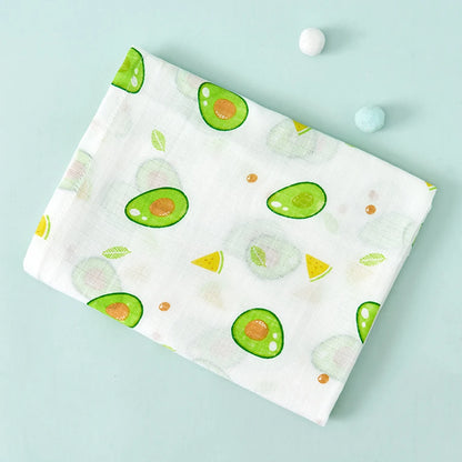 Couverture en mousseline avec 2 couches de gaze de bambou pour bébé