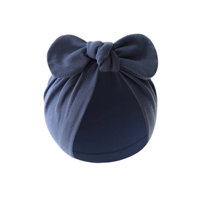 Turban élastique doux avec nœud papillon pour fille