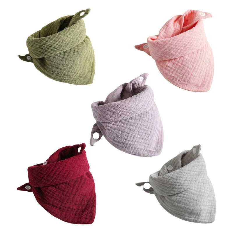 Bavoir en coton en forme d’écharpe triangulaire pour bébé X5