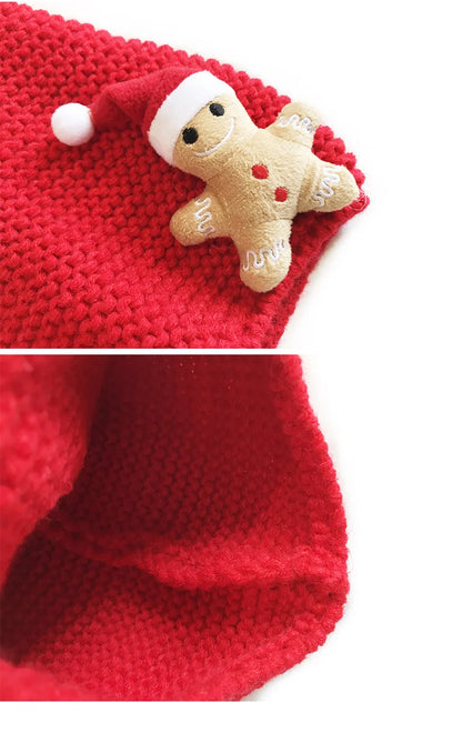 Bonnet de noël en tricot pour bébé fille et garçon
