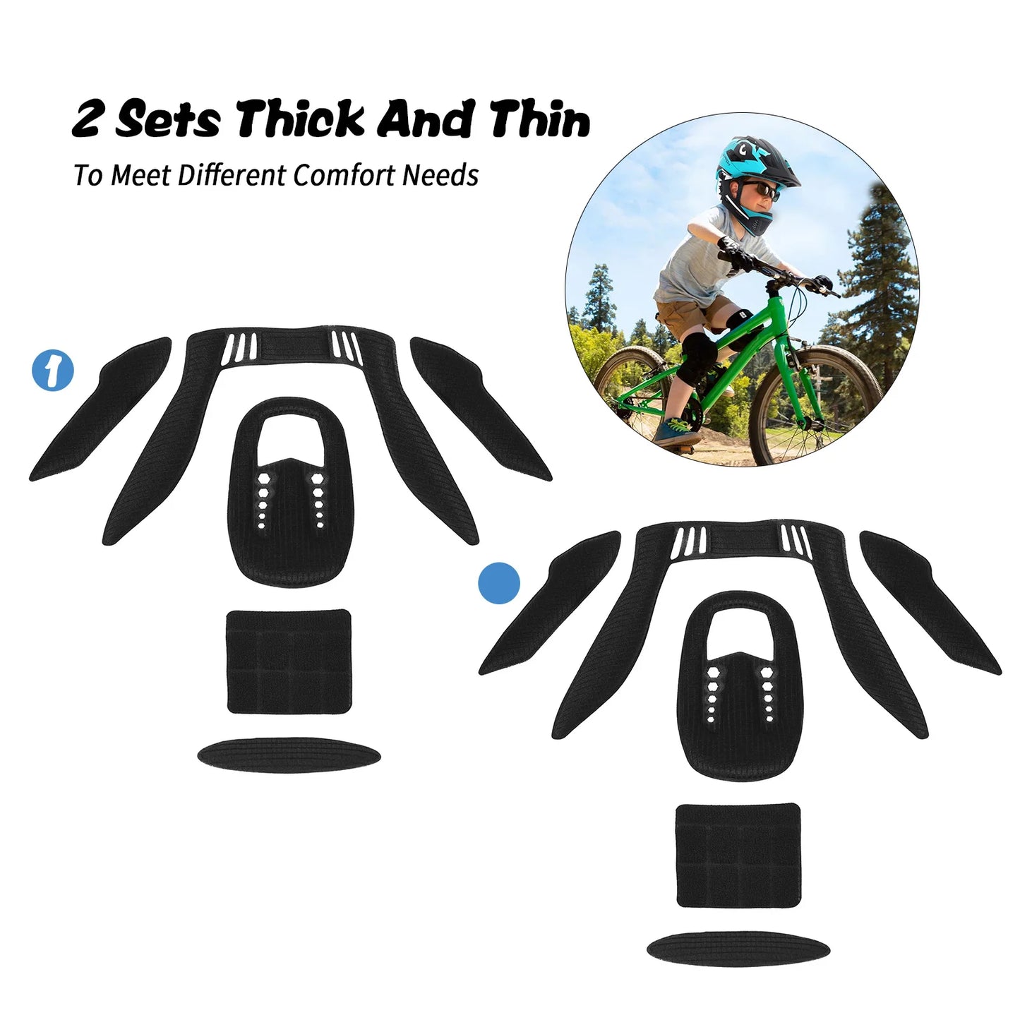 Casque vélo intégral détachable pour enfants VTT BMX