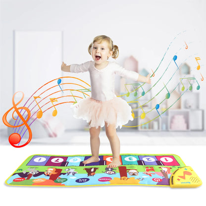 Tapis d’éveil musical coloré multifonction pour enfants