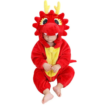 Combinaison pyjama doux à motifs d’animaux pour bébé