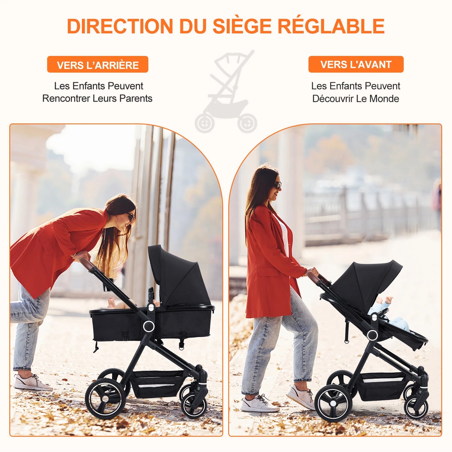 Poussettes 2 en 1 pour bébés
