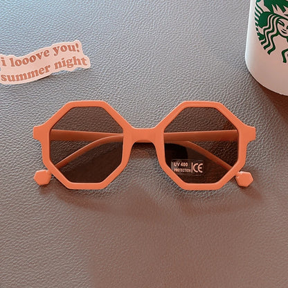 Lunettes de soleil en forme de mignon polygone pour enfants