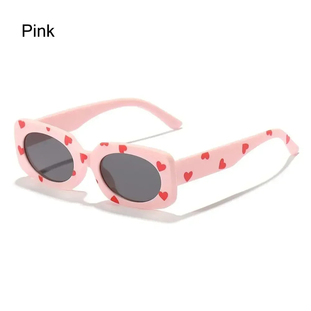 Lunettes de soleil à imprimé cœur pour enfants
