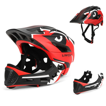 Casque vélo intégral détachable pour enfants VTT BMX