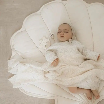 Tapis de sol bébé tout doux en forme de coquille