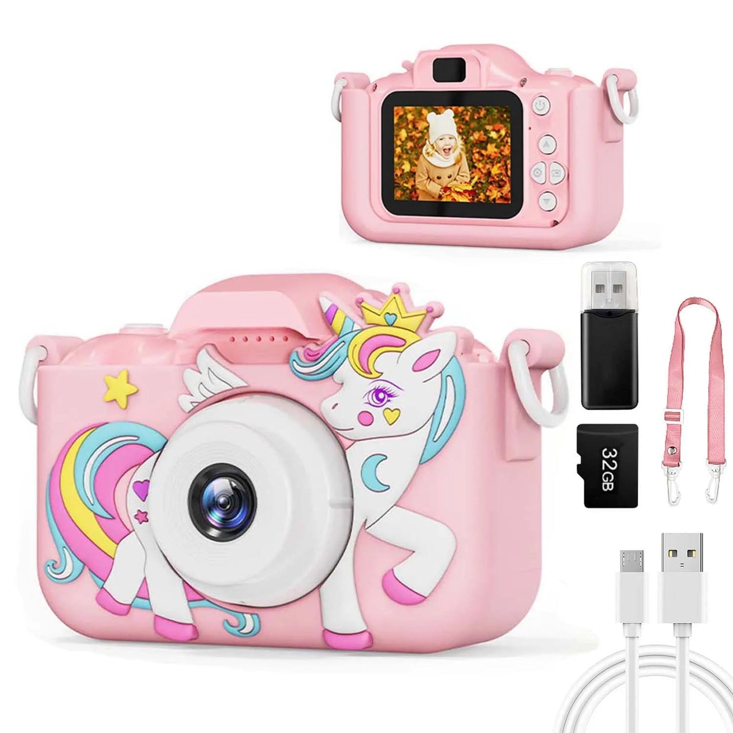 Mini appareil photo Licorne pour bébé