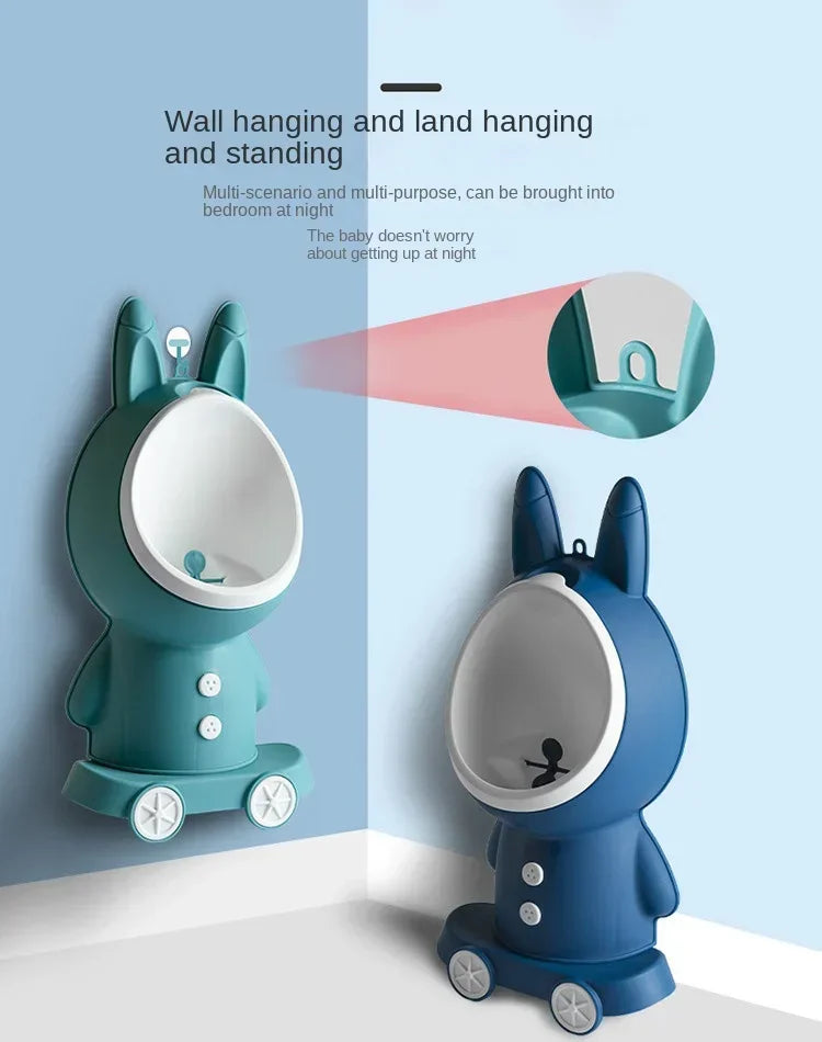 Pot de toilette vertical forme lapin pour bébé