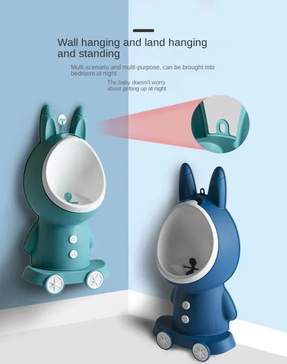 Pot de toilette vertical forme lapin pour bébé