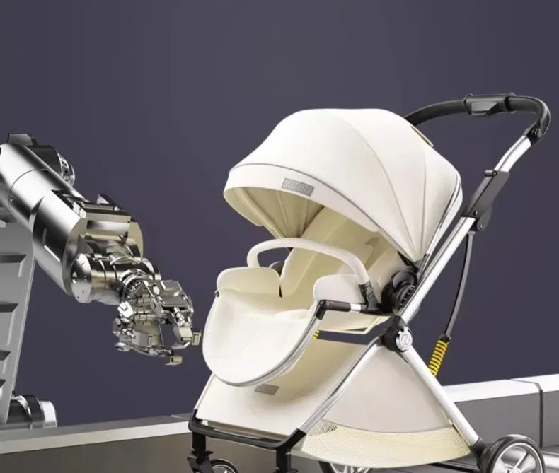Poussette de luxe portable pour bébé