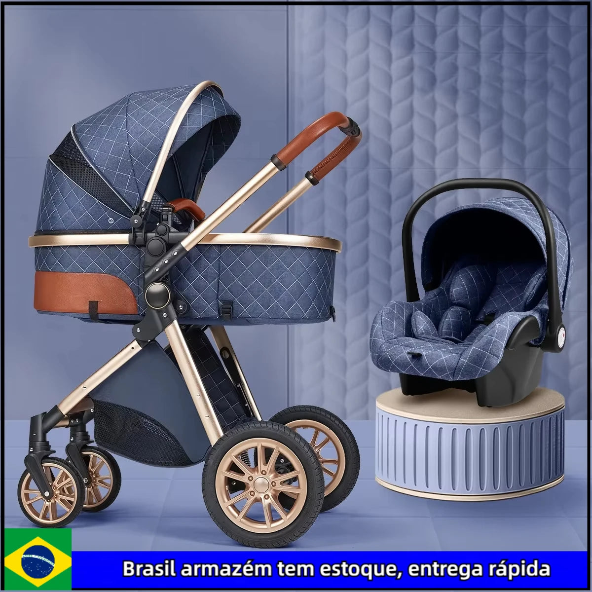 Poussette 2 en 1 pour bébé