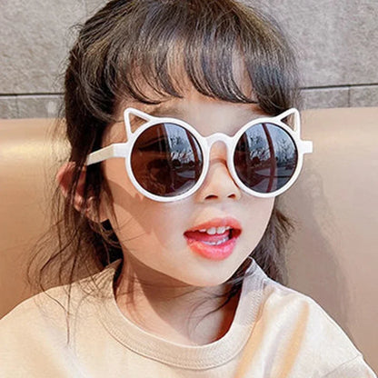 Lunettes de soleil en forme de chat pour enfants