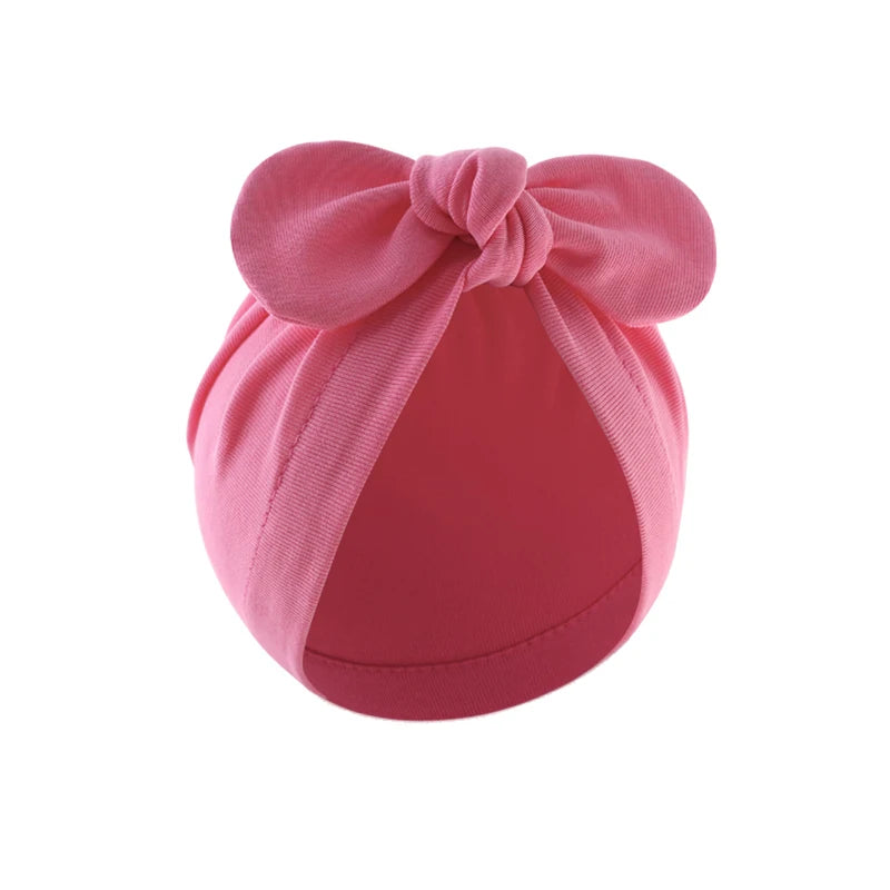 Turban élastique doux avec nœud papillon pour fille
