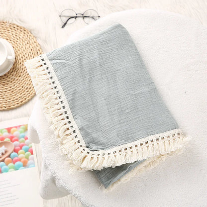 Couverture d’emmaillotage en mousseline de coton pour bébé