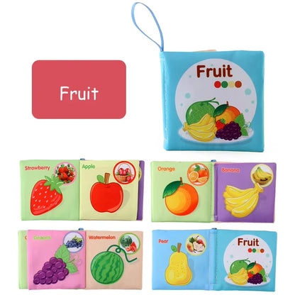 Livre éducatif en tissu doux pour bébé