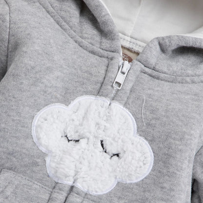 Grenouillère à capuche pour bébé