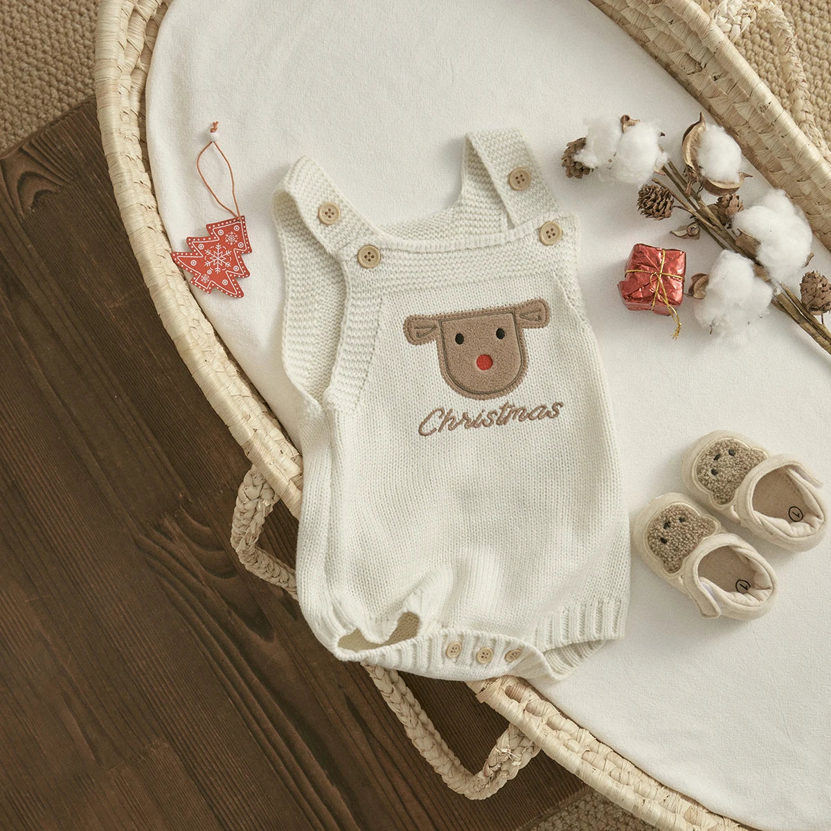 Barboteuse en tricot pour bébé garçon et fille