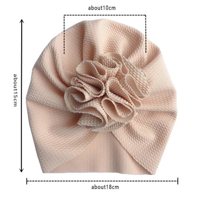 Bandeaux turban à nœud pour bébé fille couleur unie