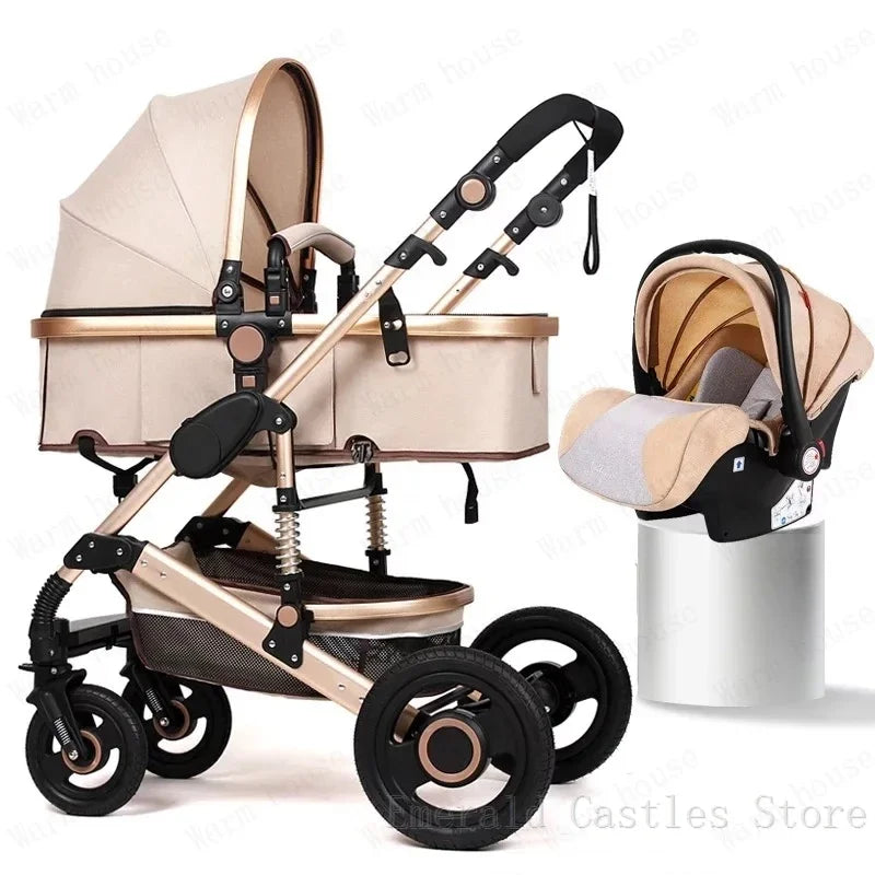 Poussette 3 en 1 pour le transport des nouveau-nés