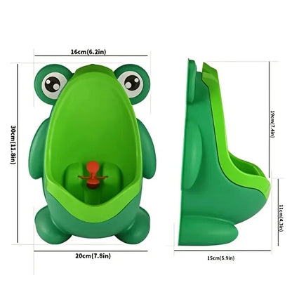 Urinoir vertical forme grenouille pour petit garçon