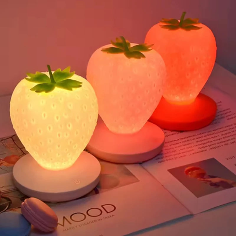 Lampe de chevet Fraise en silicone