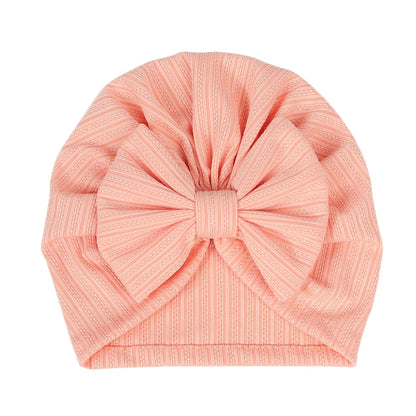 Turban en coton doux avec nœud papillon pour fille