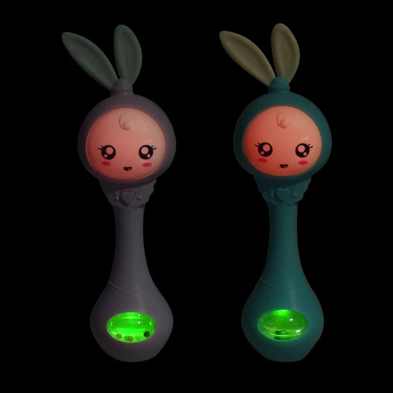 Hochet de dentition motif lapin avec musique