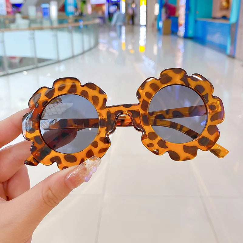 Lunettes de soleil pour bébé en forme de fleur
