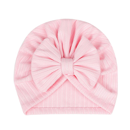 Turban en coton doux avec nœud papillon pour fille