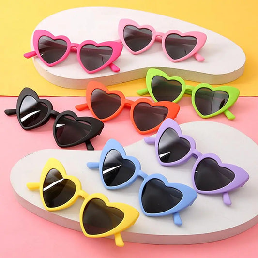 Lunettes de soleil polarisées en forme de cœur pour enfants