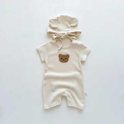 Barboteuse avec bonnet pour bébé