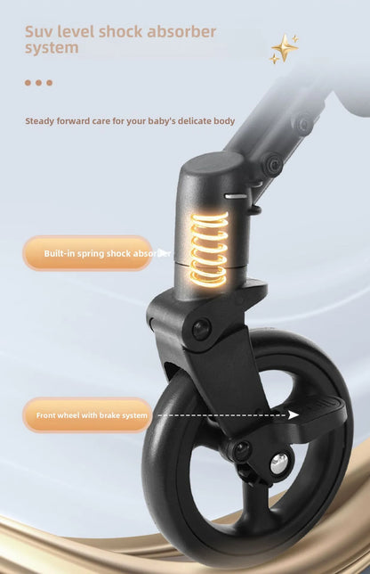 Poussette portable et pliable pour bébé