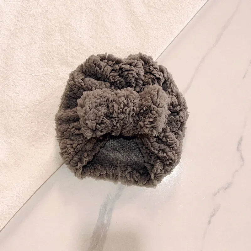 Turban pour bébé d’hiver en tissu épais