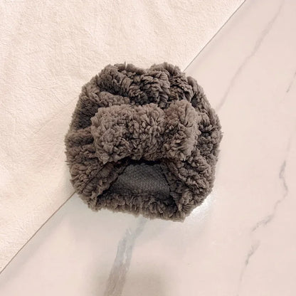 Turban pour bébé d’hiver en tissu épais