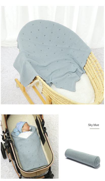 Couverture tricotée et décontractée pour bébé