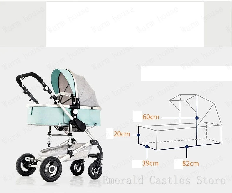 Poussette 3 en 1 pour le transport des nouveau-nés