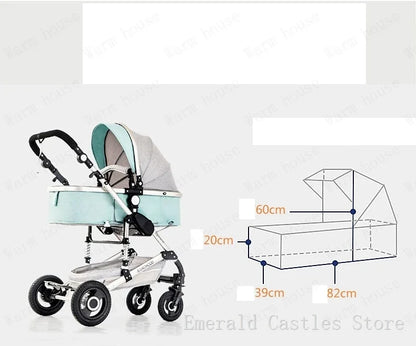Poussette 3 en 1 pour le transport des nouveau-nés