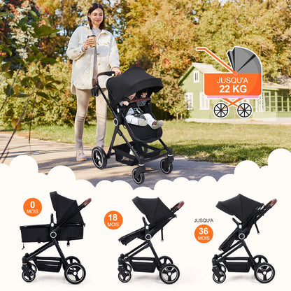 Poussettes 2 en 1 pour bébés