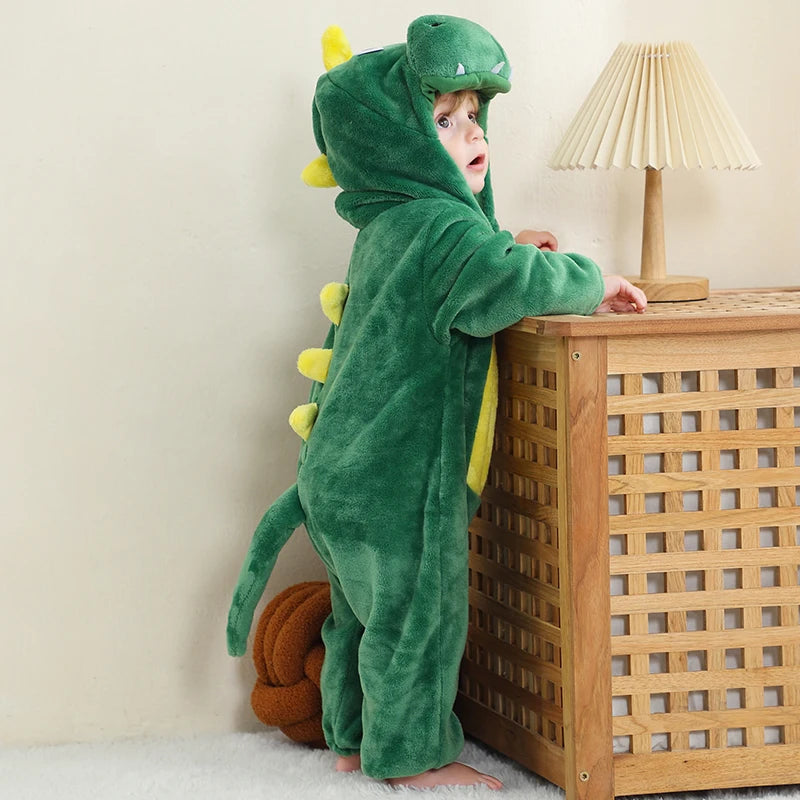 Combinaison pyjama avec une capuche à motifs d’animaux