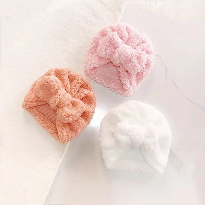 Turban pour bébé d’hiver en tissu épais