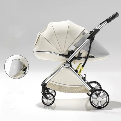 Poussette de luxe portable pour bébé